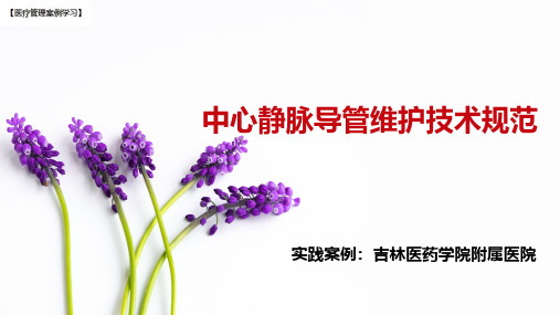 【医院管理分享】：静脉治疗护理技术操作规范,吉林医药学院附属医院实践