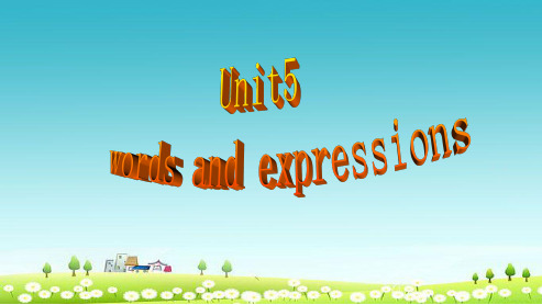 2018-2019人教版高中英语必修四Module 4《Unit 3 A taste of English humour》(words)ppt课件