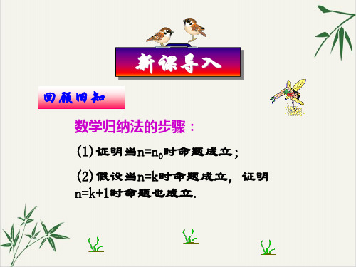 课件高中数学人教A版选修二用数学归纳法证明不等式PPT课件_优秀版