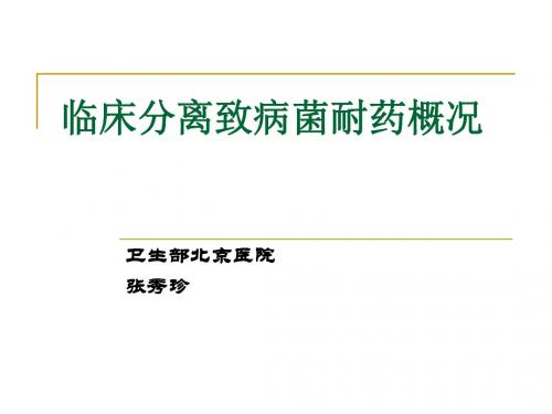 3耐药概况张秀珍