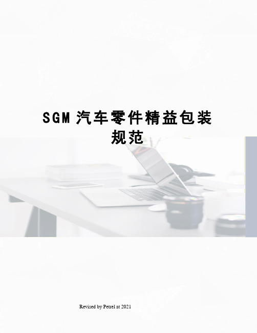 SGM汽车零件精益包装规范