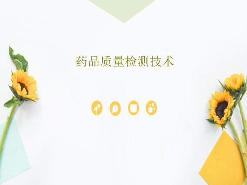 药品质量检测技术78页PPT