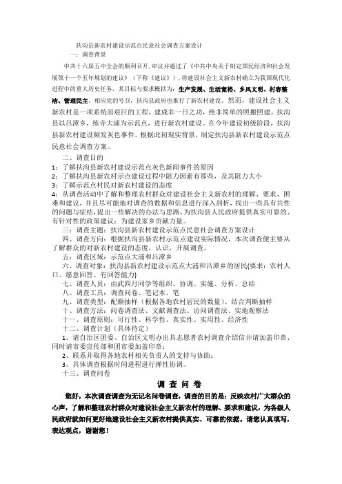 扶沟县新农村建设