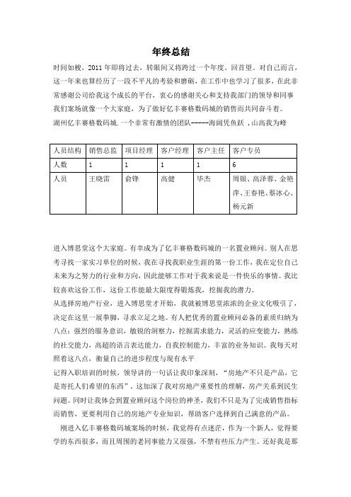 蔡年终总结