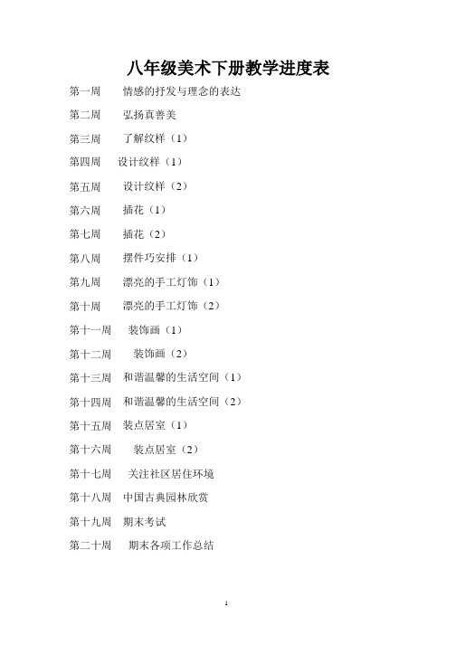 人教版八年级美术下册全教案(2020年整理).pptx
