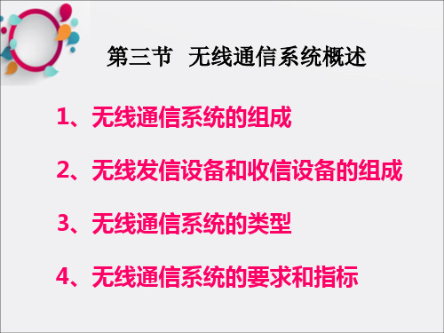 无线电信号传输系统的组成