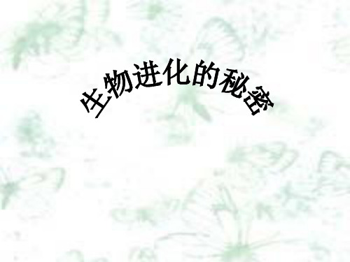 (五下)科学优秀课件-12生物进化的秘密 ｜冀教版 PPT(19页)