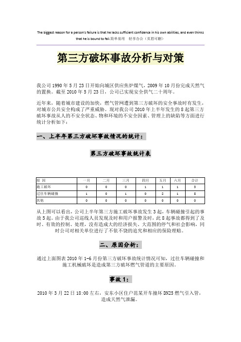 第三方破坏事故分析与对策