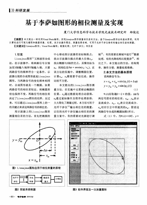 基于李萨如图形的相位测量及实现