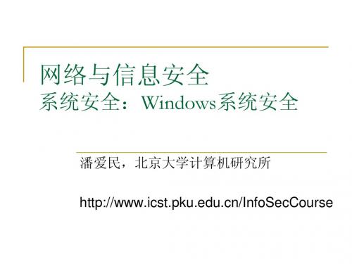 《第13讲 Windows系统安全.ppt》
