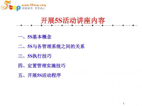 5S活动及实施指南