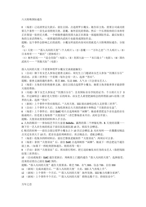 明星志愿3六大特殊国际通告
