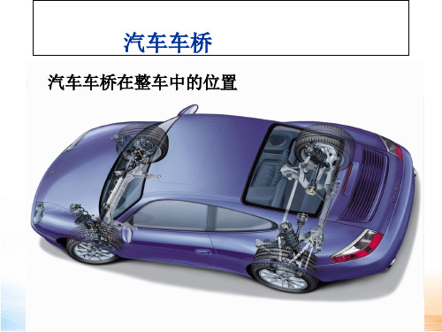 汽车车桥构造