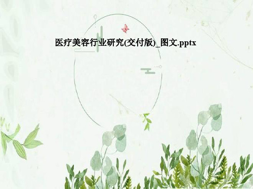 医疗美容行业研究(交付版)_图文