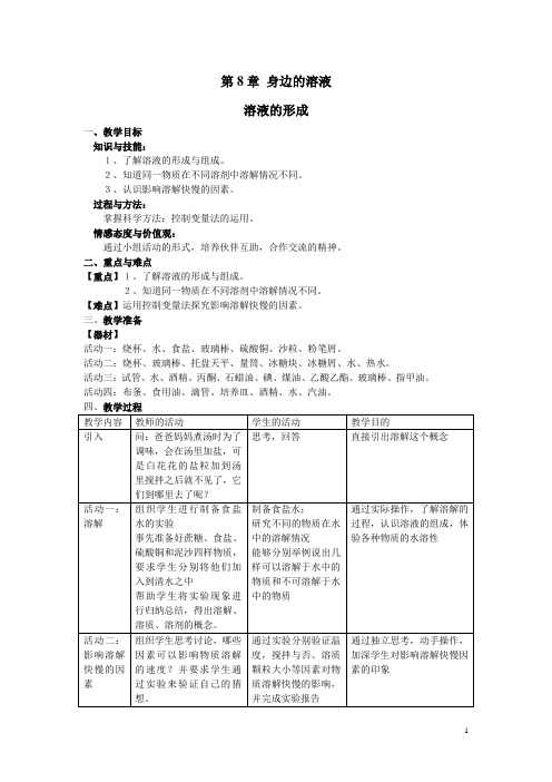第8章 身边的溶液