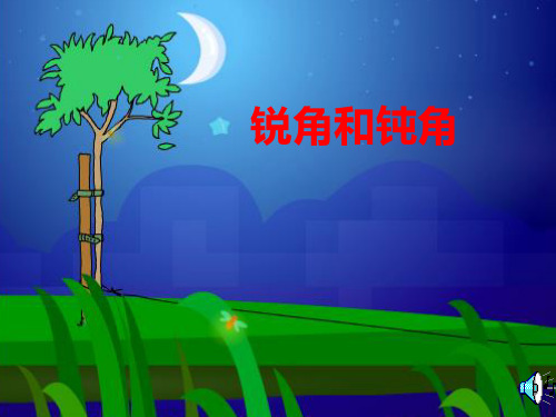 人教版二年级数学下册《锐角和钝角》PPT课件  公开课一等奖 课件
