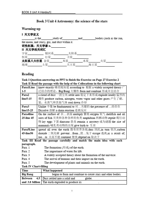 book 3-unit4 warmingup句型(handout1)