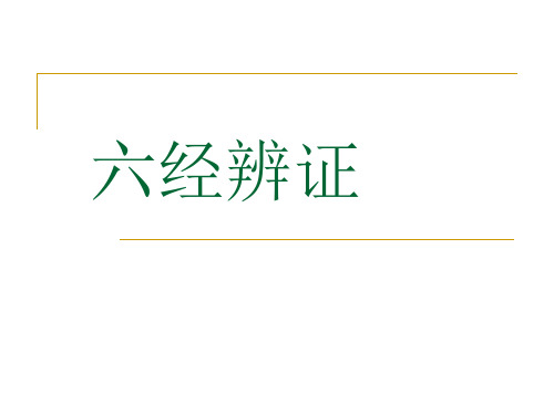 中医诊断 六经辨证(新)