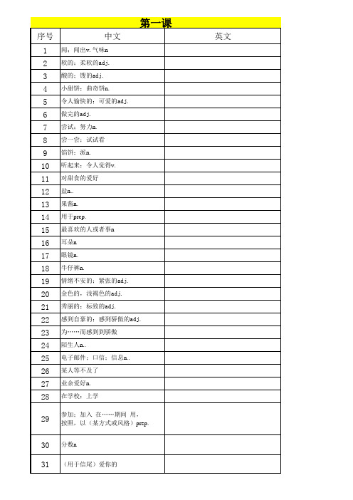 外研版八年级英语下册短语汇总——(默写专用)