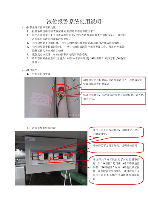 「液位报警系统使用说明」