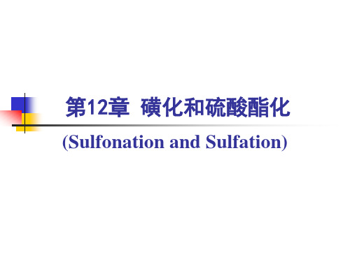 12章 磺化反应