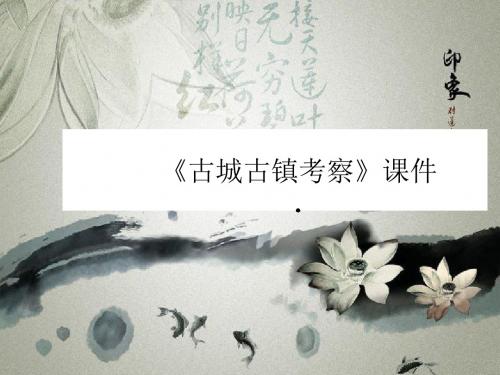 鲁教版九年级美术上册《古城古镇考察》课件03