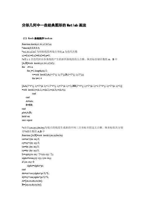 分形几何中一些经典图形的Matlab画法+[文档在线提供]