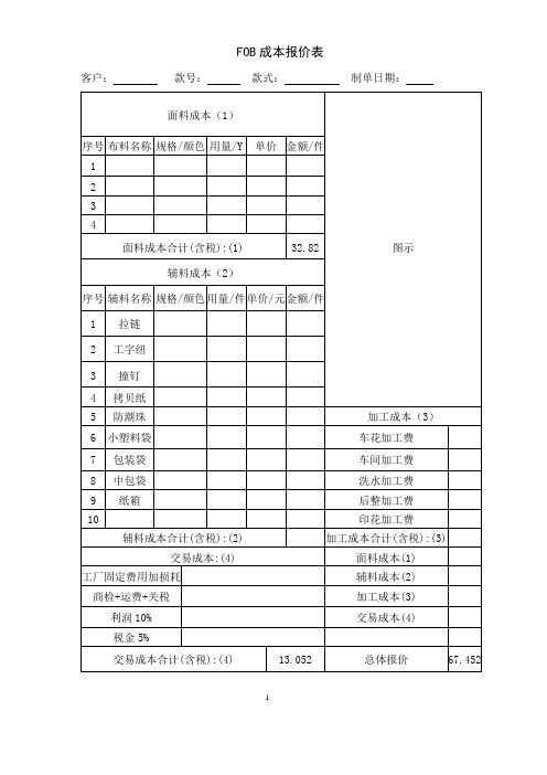 服装成衣报表1