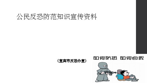 学校反恐防范知识宣传资料 ppt