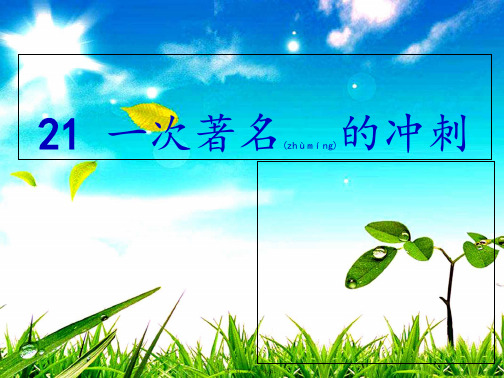 三年级语文上册 第七单元 一次著名的冲刺课件2