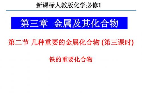 化学：第三章第二节《铁的重要化合物》课件(新人教版必修1)