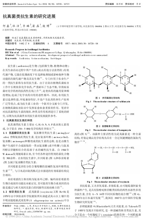 2010抗真菌类抗生素的研究进展