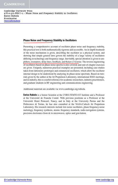 Phase_noise_and_frequency_stability_in_oscillators-Rubiola_2009