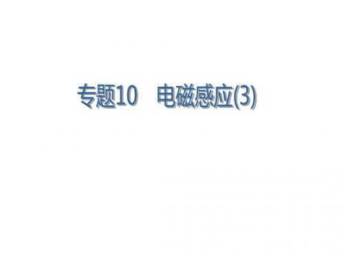 2014届高考物理一轮复习课件：专题10 电磁感应(3)(人教版)