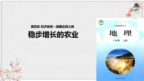 晋教版八年级地理上册课件《稳步增长的农业》(2)