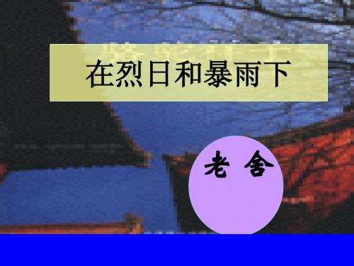 《在烈日和暴雨下》