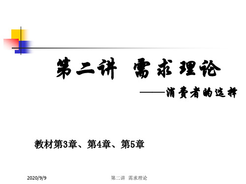 需求理论消费者的选择.pptx
