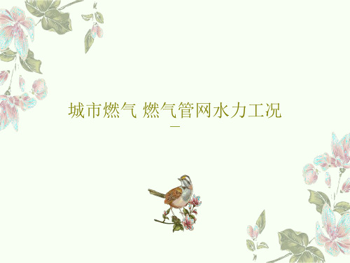 城市燃气 燃气管网水力工况共39页