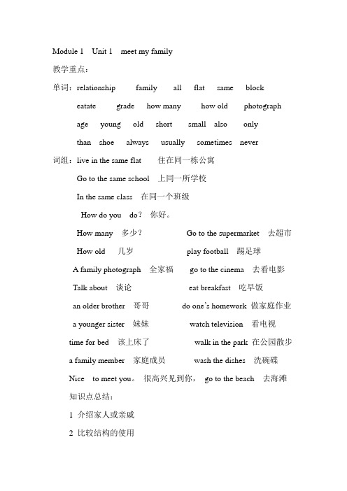 M1 U1   牛津英语6A