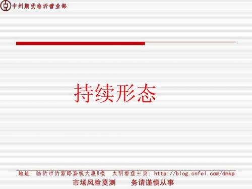技术分析-持续形态