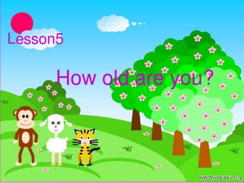 三年级英语上册Lesson5Howoldareyou PPT精品课件1科普版
