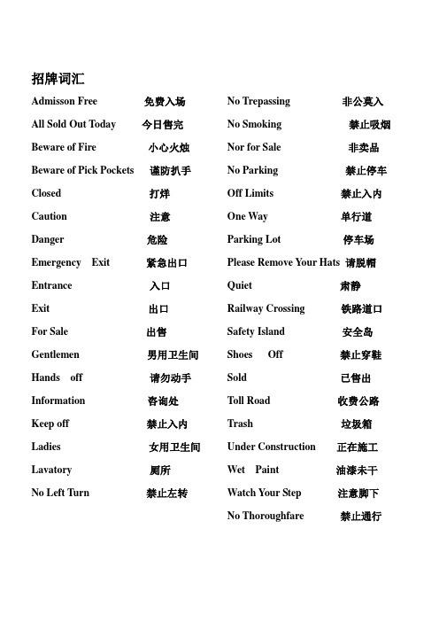 国贸专业求职英语词汇必备