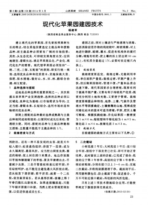 现代化苹果园建园技术
