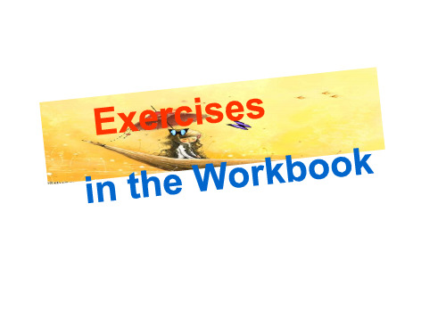 人教版高中英语选修10课件：Unit4 Workbook(共27张PPT)