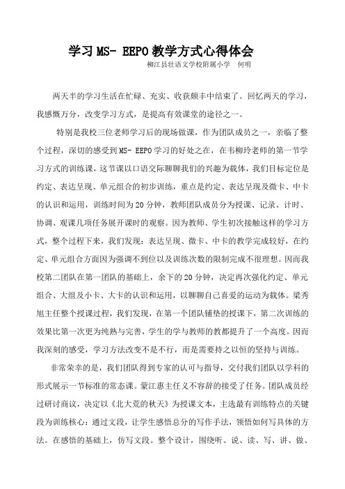 学习EEPO体会
