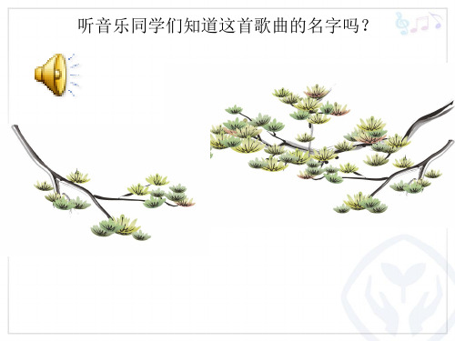 部编小学音乐三年级《小松树》孟瑶PPT课件 一等奖新名师优质公开课获奖比赛人教