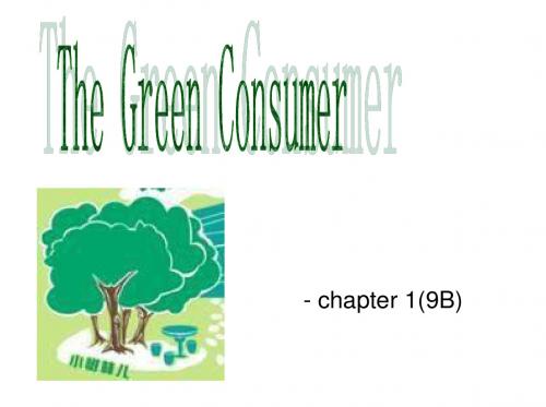 九年级英语The green consumer课件2