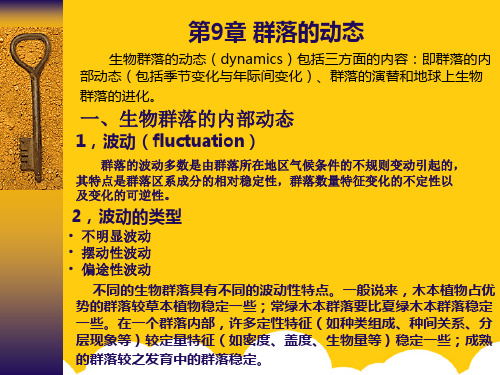 群落的动态ppt实用资料