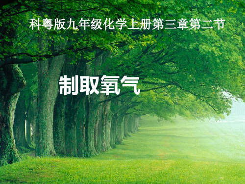 科粤版初中化学九上 3.2  制取氧气  课件 _2