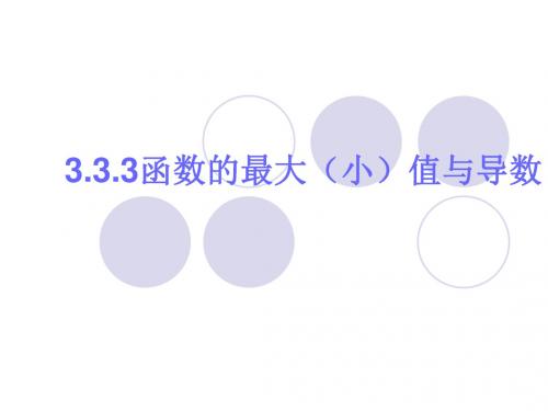 函数的最大(小)值与导数 人教课标版精品课件